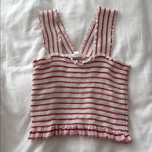 Striped crop top